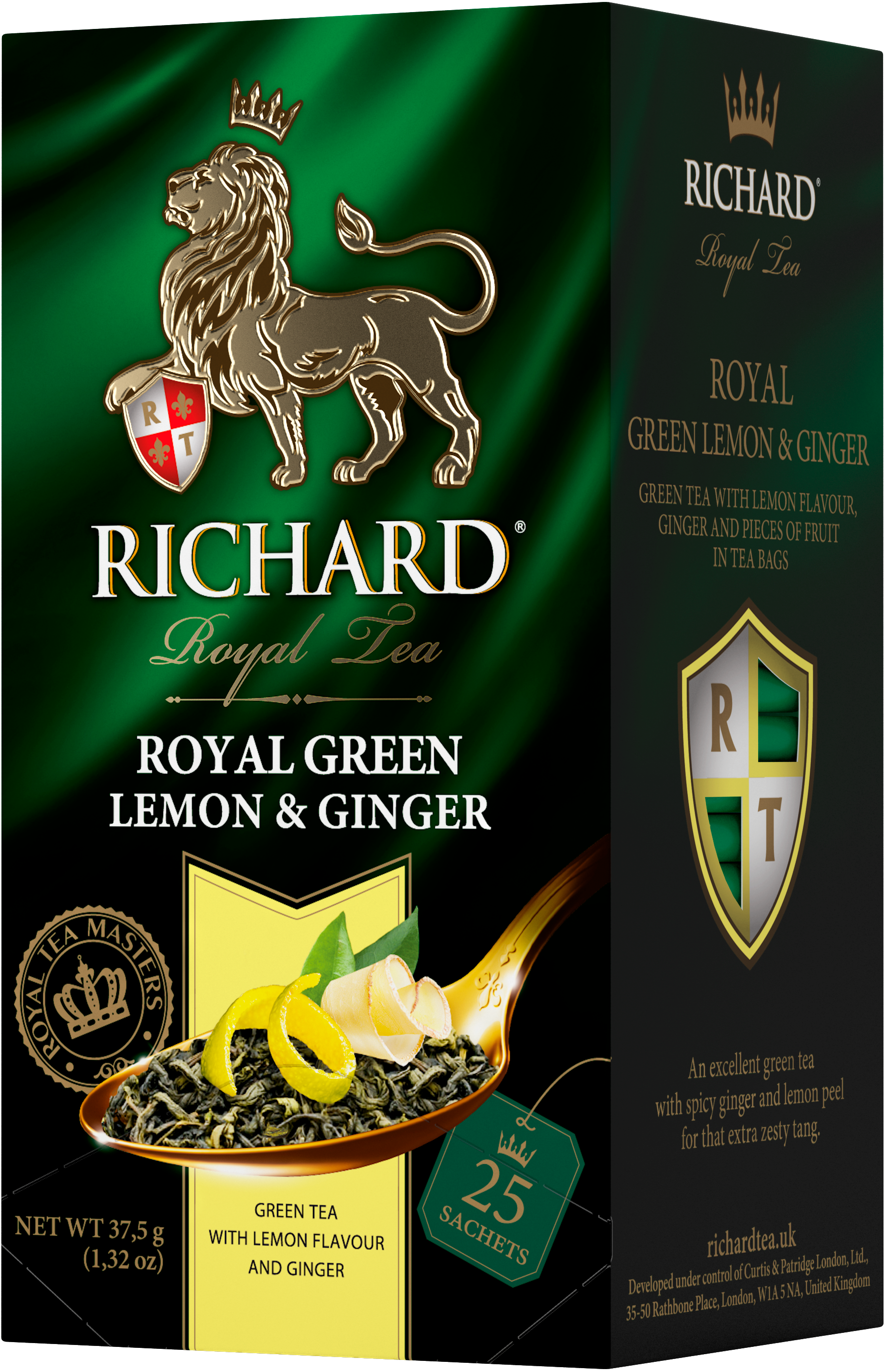 ロイヤル・グリーン・レモン&ジンジャー緑茶 25枚（個包装）